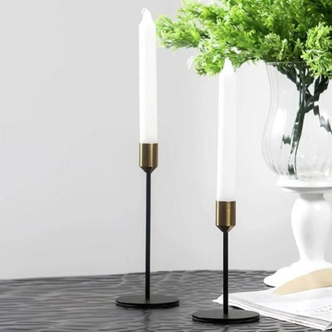 Alloy Candle Holder 2 pc