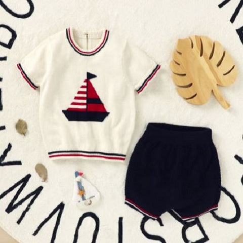 Knit Sailboat Set