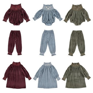 Velour High Neck Set