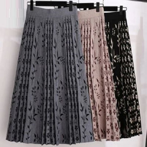 Floral Knit Skirt
