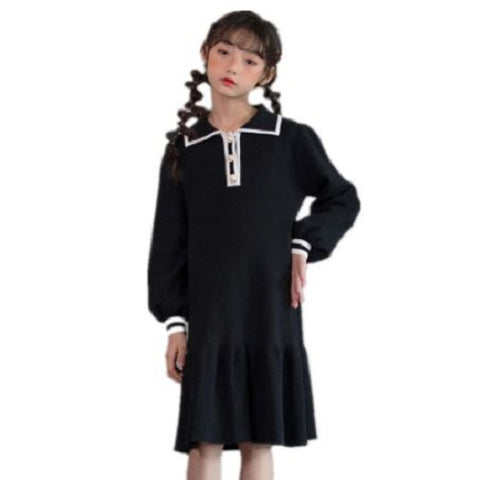 Knit Collar Dress