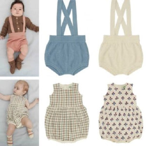 Knit Overalls Set