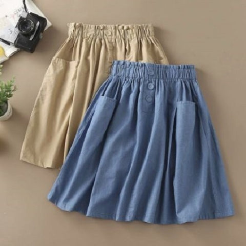 Casual Pocket Skirt