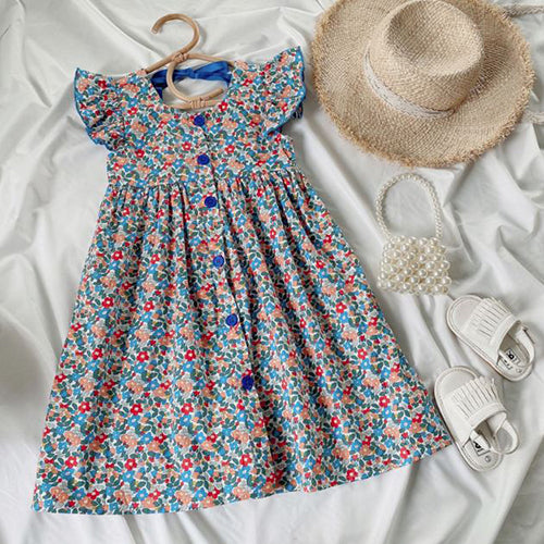 Floral Button Dress