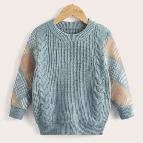 Toddler Boys Argyle Pattern Sweater