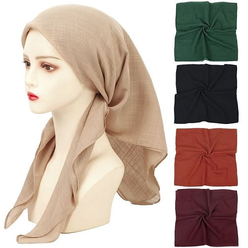 Square Solid Headscarf