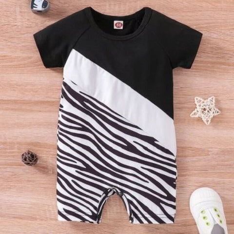 Baby Zebra Stripe Romper