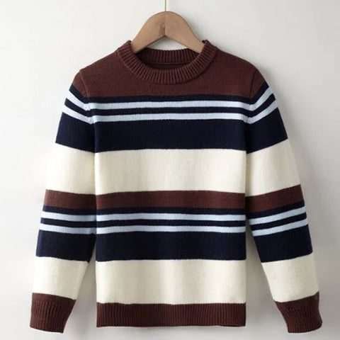 Boys Striped Pattern Sweater