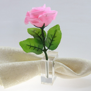 Acrylic Flower Napkin Rings