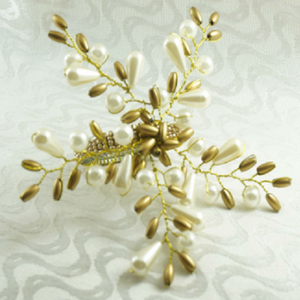Pearl Flower Napkin Rings