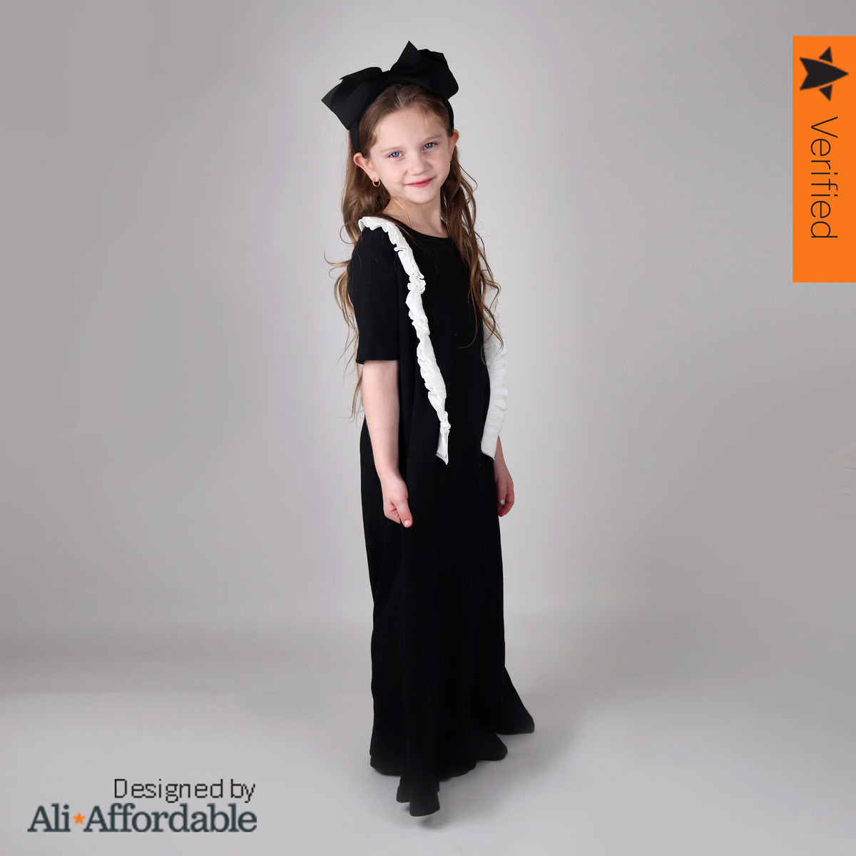 Ribbed Ruffle Shabbos Robe – Ali Affordable